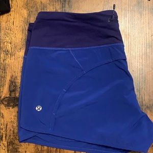 Lulu Lemon hi-rise shorts blue size 8